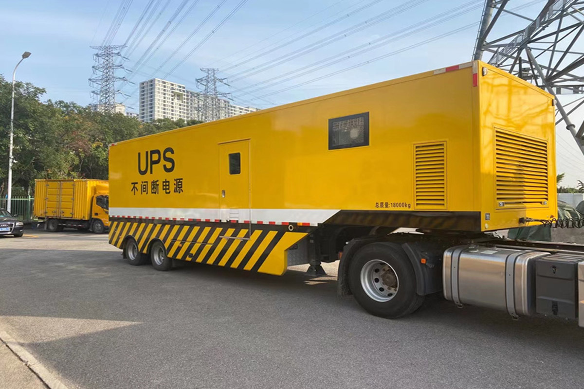 绥中发电机租赁施工现场